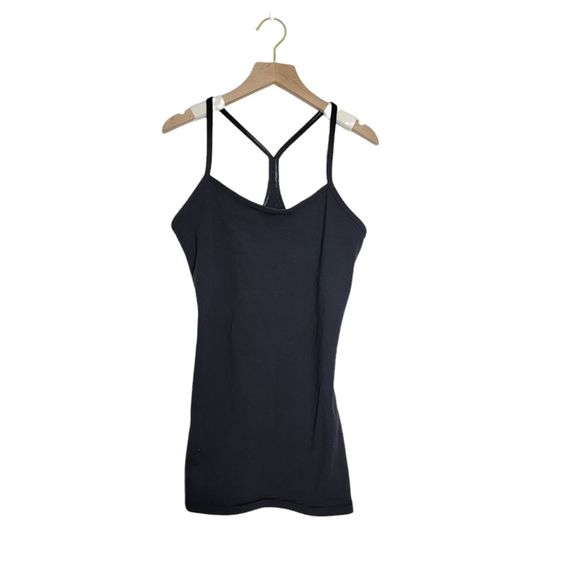 Lululemon Tops - Lululemon Power Y Tank Top Black Sz 6